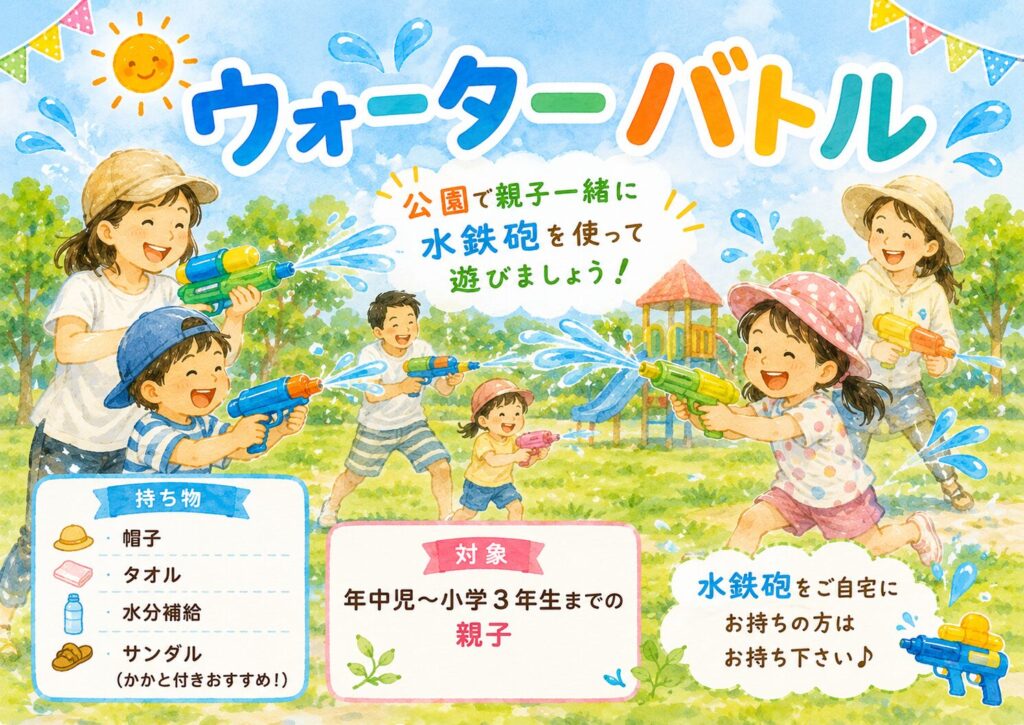ウォーターバトル( 10組)　要予約　