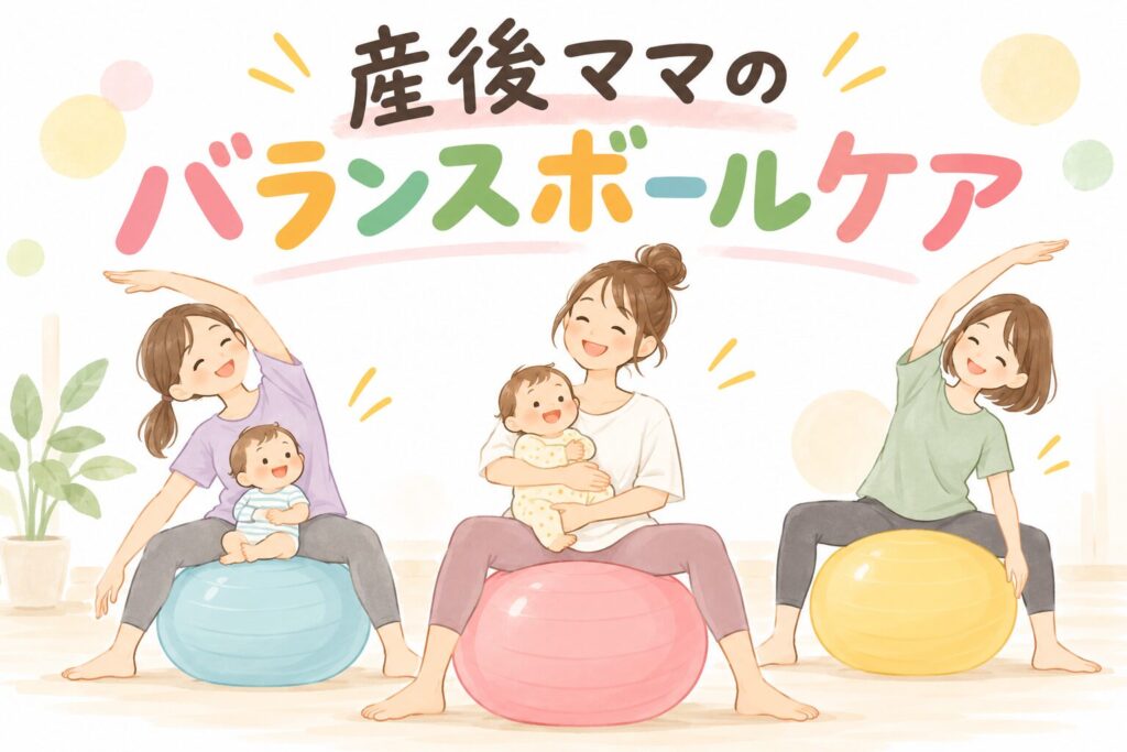 産後ママのバランスボールケア要予約(１0組)